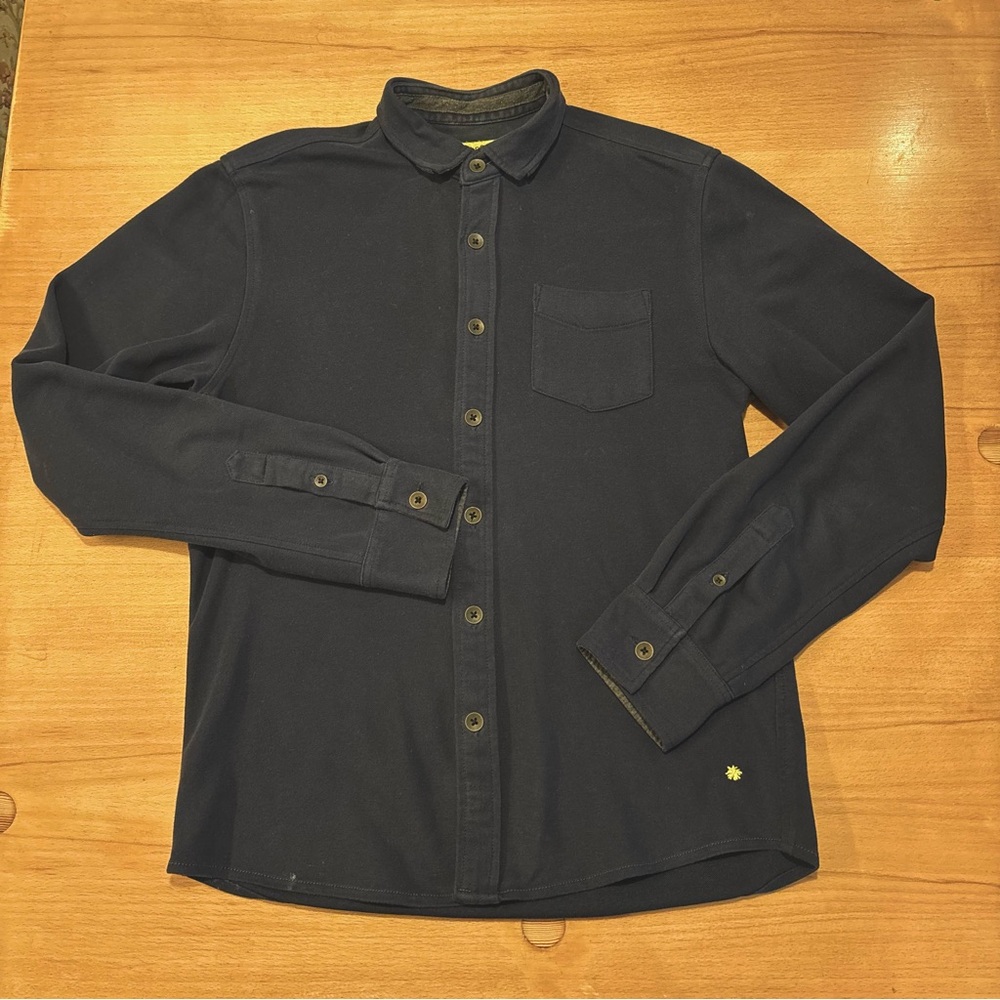 Descendant of Thieves by Dries Ladro Men’s Stretch button down in Navy - Medium